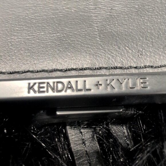 Kendall + Kylie Black Faux Fur Backpack – Glam Texture main image 4